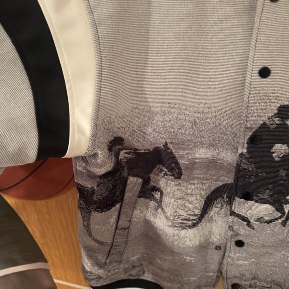 Compton Cowboys x Forever 21 Men’s Varsity Jacket – Large – Western Horseback Gr - Picture 5 of 16